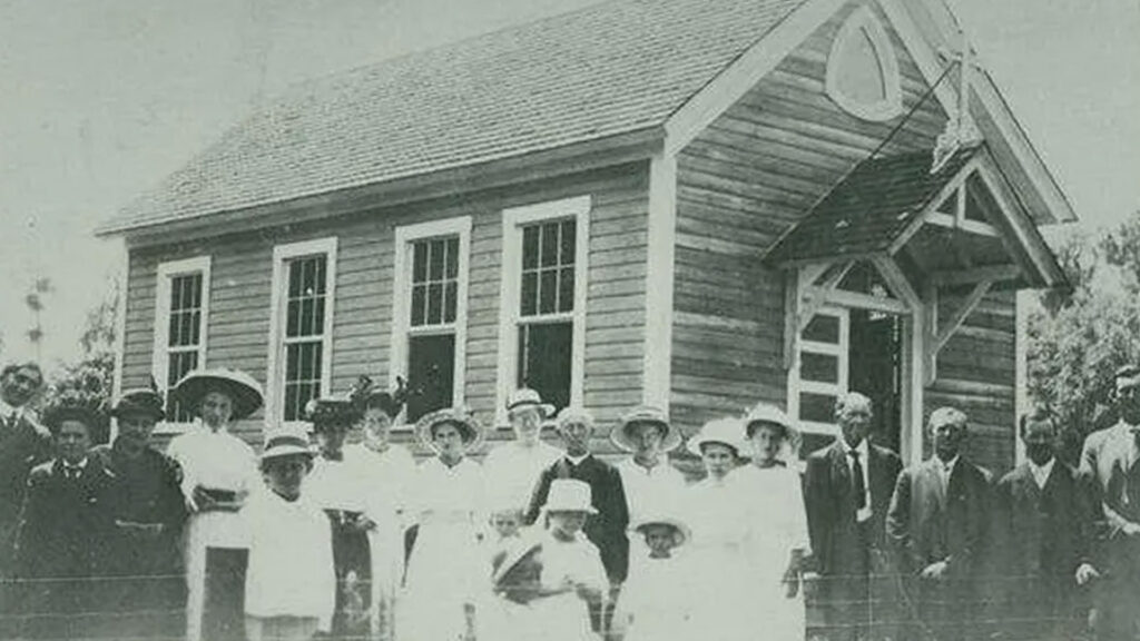 Image of first Saint Rita Church Building
